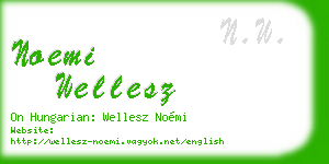noemi wellesz business card